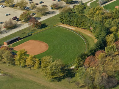 Aerial Photograph of KCC's softball field